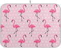 Tarity Cute Pink Flamingo Dish Drying Mat by Unknown