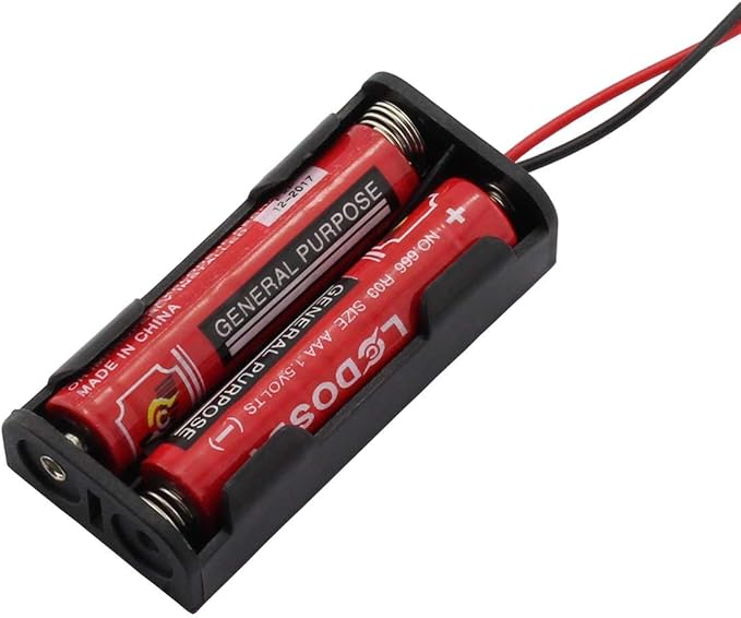 6 Pieces 2 Slots x 1.5V AAA Battery Case Holder Battery Spring Clip Storage Box - Image 4
