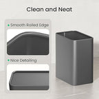 Cesun Small Bathroom Trash Can, 2.1 Gallons, Stainless Steel, Home Office - Image 5