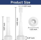 2Pcs Adjustable Door Stoppers for Bottom of Door, 3.07-4.45 in Aluminum White - Image 2