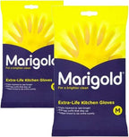 Marigolds 2 x Extra Life Kitchen Gloves Medium 2 Pairs by MARIGOLD