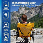 Kijaro Dual Lock Portable Camping Chairs - Versatile Folding Chair, Sports Chair, Outdoor Chair & Lawn Chair - Dual Lock Feature Red Rock Canyon - Image 11