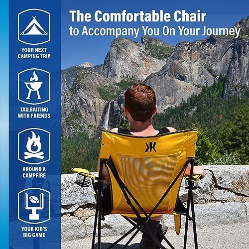 Kijaro Dual Lock Portable Camping Chairs - Enjoy the Outdoors with a Versatile Folding Chair, Sports Chair, Outdoor Chair & Lawn Chair - Dual Lock Feature Locks Position – Jasper Green - Image 9