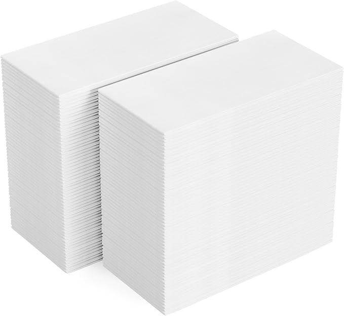 FOCUSLINE 200 Disposable Bathroom Napkins, Linen-Feel Paper Guest Towels by FOCUSLINE