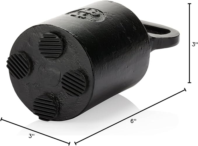 CRAFTSMAN ROAD Cast Iron Door Stop – Decorative, Weighted Heavy Door Weight – - Image 8