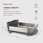 KitchenAid Large Capacity, Fully Size Self Draining Rust Resistatant Satin - Image 3