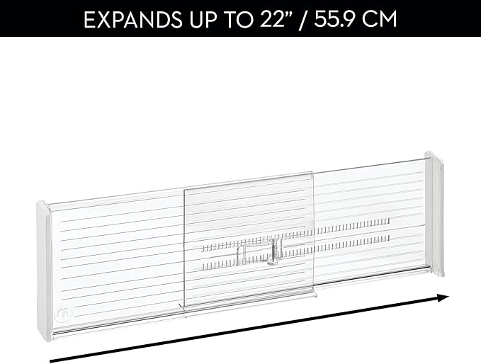 iDesign Expandable Plastic Deep Drawer Dividers - Image 4
