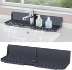 Sink Splash Guard Behind Faucet, Silicone Sink Faucet Drying Mat & Dish Soap by Unknown