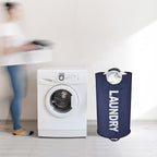 90L Large Laundry Basket, Freestanding Tall Clothes Hamper, Collapsible Laundry - Image 8