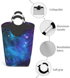 Blue Sky Laundry Basket Starry Sky Foldable Laundry Hamper Blue Galaxy - Image 4