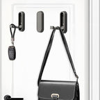 2PCS Folding Coat Hooks, Heavy Duty Wall Hooks Made of Zinc Alloy, Foldable - Image 2
