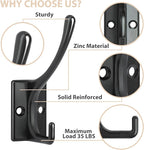 14 Pack Coat Hooks, Heavy Duty Coat Hooks Wall Mounted - Image 4