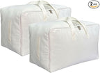Soft Large Canvas Comforter Storage Bags by DoYiKe