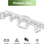 Wall Mounted Coat Rack-5 Hooks, Heavy Duty Stainless Steel Wall Hooks - Image 5