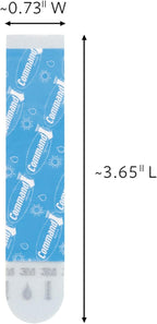Command 5 lb Large Water-Resistant Refill Strips, 4 Strips, Reuse Large Bath - Image 3