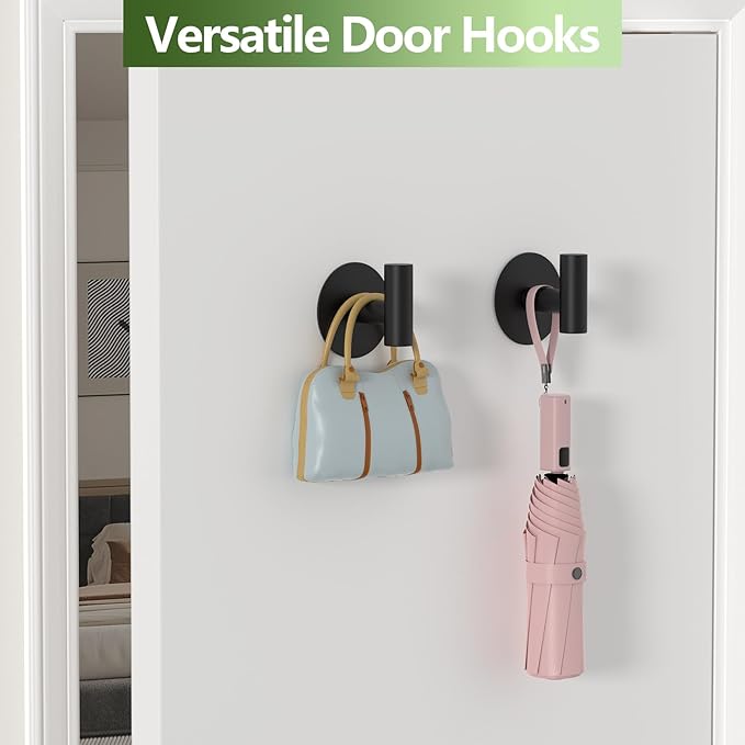 Self-Adhesive Coat Hooks, Stainless Steel Heavy Duty Wall Hooks, Towel Hooks - Image 6