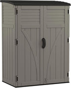 Suncast Outdoor Storage Cabinet Waterproof Resin Vertical Outdoor Storage Shed (54 cu. ft.) for Patio, Garden Tools, Cushions, & Equipment. Weatherproof Plastic Multi-Wall Design, Capacity Made in USA - Image 4