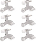 HOMOTEK 6 Pack Hinge Pin Satin Nickel Door Stopper, Adjustable Deluxe Heavy by HOMOTEK