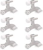 HOMOTEK 6 Pack Hinge Pin Satin Nickel Door Stopper, Adjustable Deluxe Heavy by HOMOTEK