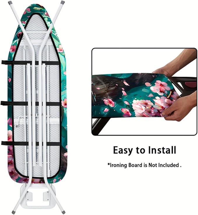 Nuxovilar Otter with Cherry Blossoms Ironing Board Cover, This Cover Fits Most - Image 5