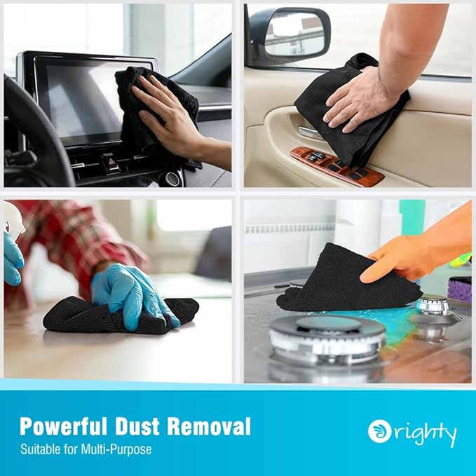 Orighty Microfiber Cleaning Cloth, 12 Pack Microfiber Towels - Image 4