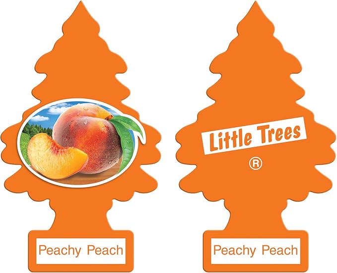 Little Trees Cardboard Hanging Car, Home & Office Air Freshener, Peachy Peach - Image 3