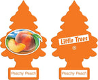 Little Trees Cardboard Hanging Car, Home & Office Air Freshener, Peachy Peach - Image 3
