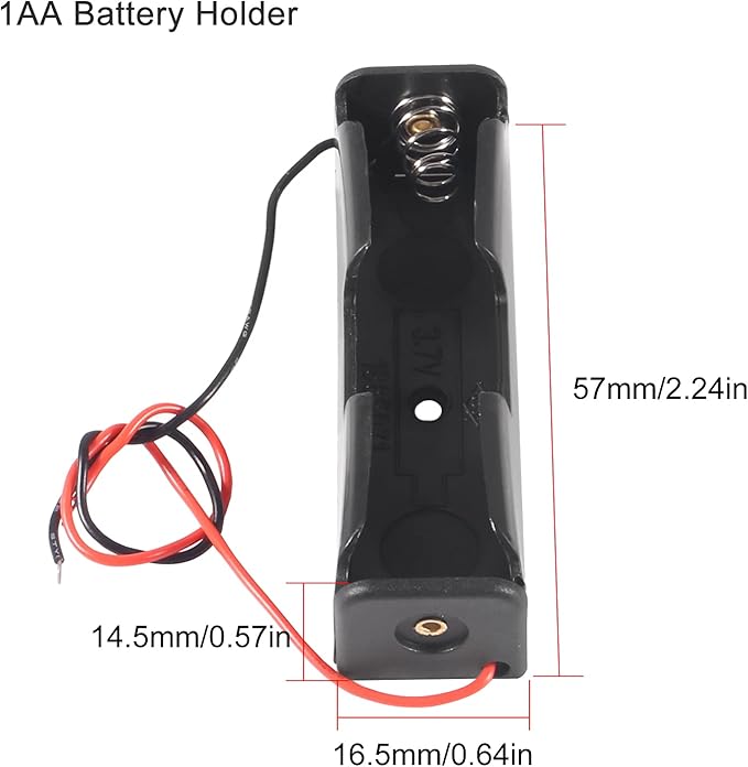 10pcs 18650 Battery Clip 1 Slots 3.7V Plastic 18650 Battery Storage Box Case - Image 2