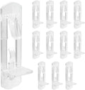 Biaungdo 12 Pcs Plastic Locking Shelf Support Pegs, 6mm Clear Cabinet Shelf by Biaungdo