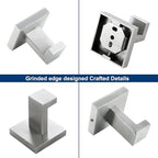 Towel Hooks for Bathrooms, Brushed Nickel Towel Hook for Kitchen Bathroom - Image 7