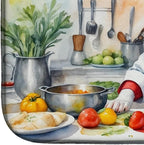 Caroline's Treasures DAC6223DDM Bull Terrier The Chef Dish Drying Mat Absorbent - Image 4