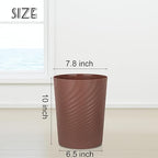 UUJOLY Plastic Trash Can Wastebasket, Garbage Container Basket - Image 6