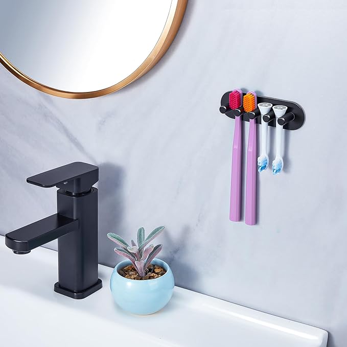 Electric Toothbrush Head Holder, Toothbrush Holders Wall Mounted, Adhesive - Image 3