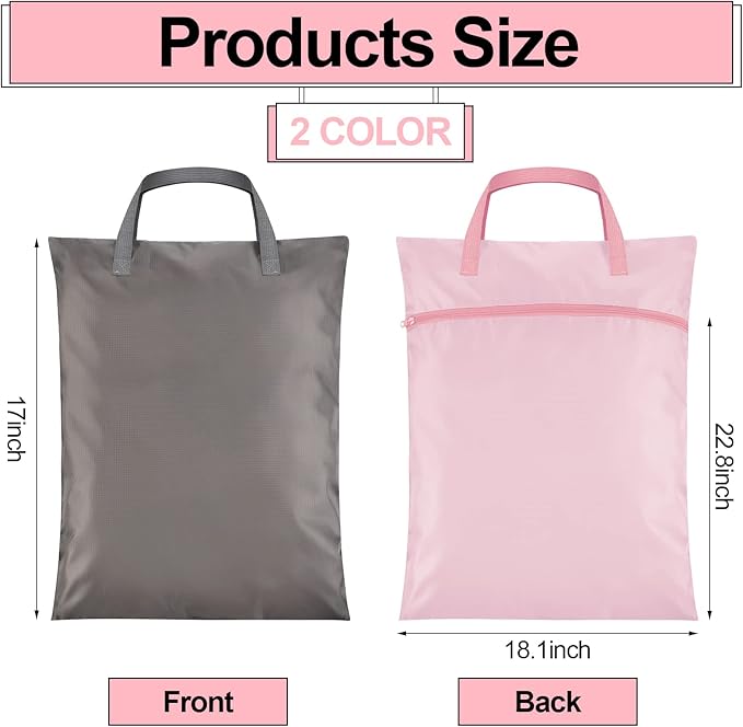 2 Pcs Travel Laundry Bags Waterproof - Image 2