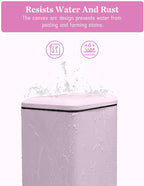 Pink Trash Can, 1.3 Gallon Bathroom Trash Can - Image 7