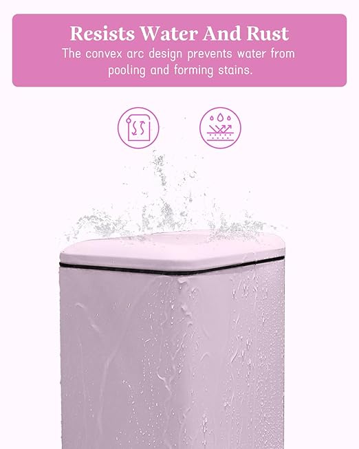 1.3 Gallon Trash Can with Removable Inner Bucket, Stainless Steel Step Pedal - Image 6