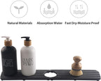 20inch x 4inch Kitchen Sink Faucet Mat, Water Absorbing Stone Faucet Splash - Image 4