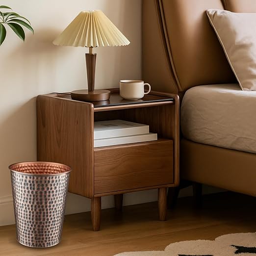 Monarch Abode Metal Bathroom Trash Can – Waste Basket - Image 7