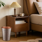 Monarch Abode Metal Bathroom Trash Can – Waste Basket - Image 7