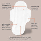 Cora 100% Organic Cotton Topsheet Pads - Image 6