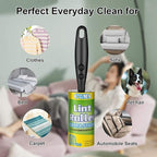 Lint Rollers for Pet Hair Extra Sticky, Pet Hair Remover Set Brush for Dog & - Image 2