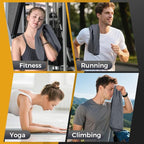 HOMEXCEL 4 Pack Microfiber Gym Towels Grey Fitness Towels Ultra Soft, Highly - Image 7