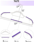 HOUSE DAY Plastic Hangers 50 Pack, Clothes Hangers Non Slip - Image 8