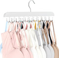 Bra Hanger for Closet, Tank Top Hanger 20 Hooks Capacity Foldable Wood Space by LearnMoreAboutResovo