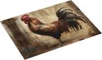 Roosters Dish Drying Mat for Kitchen Counter Protector and Decoration Super - Image 2