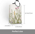 Vintage Floral Plants Laundry Basket Wild Flowers Herbs Foldable Collapsible - Image 3