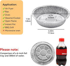 Non-Stick Round Disposable Air Fryer Aluminum Foil Liners 50PCS, Oil-Proof - Image 2