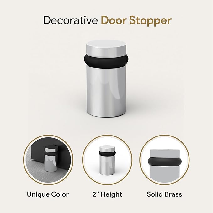 Mega Handles Floor Door Stopper, Quickly Installed Wall Protector, Wall - Image 5