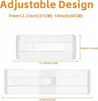 5 Pack Adjustable Drawer Dividers 6" High Expandable Clear Drawer Dividers - Image 2