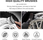 Car Carpet Cleaning Brush, Wheel Hub Scrub Brush Floor Mat Cleaning Brush - Image 4